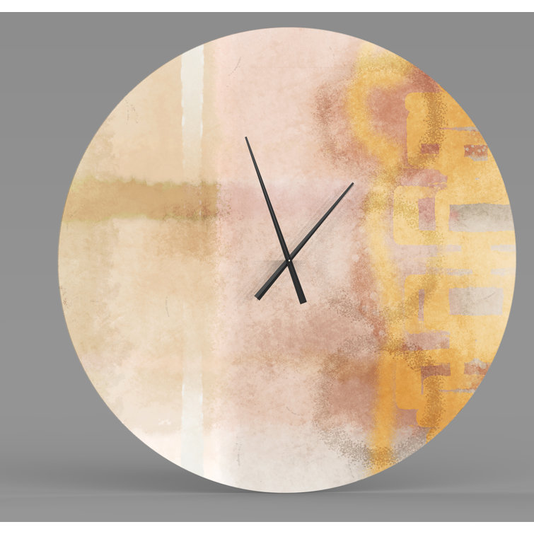 Ebern Designs Metal Wall Clock Wayfair